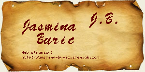 Jasmina Burić vizit kartica